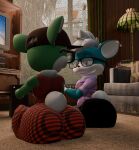  3d_(artwork) anthro barbell_piercing baseball_cap big_butt bottomwear butt canid canine canis chihuahua clothing controller digital_media_(artwork) domestic_dog duo ear_piercing ear_ring electronics eye_contact eyewear ezra_the_gaia facial_piercing fan_character freckles furniture gaia game_controller gaming glasses hat headgear headwear hi_res huge_butt kama_sutra kirby_animatez looking_at_another male mammal microsoft narrowed_eyes nose_piercing nose_ring pants pattern_bottomwear pattern_clothing pattern_pants piercing plaid plaid_bottomwear plaid_clothing plaid_pants playing_video_game ring_piercing sega shirt sitting sitting_on_ground smug_grin sofa sonic_the_hedgehog_(series) t-shirt tank_top television thick_thighs topwear toy_dog vincent_(onyxsplash) xbox xbox_game_studios xbox_one 
