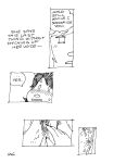  2024 ambiguous_gender anthro anus ash_(gaydottiff) black_and_white blush bodily_fluids clothed clothing clothing_pull crossdressing dialogue dirty_talk duo english_text gaydottiff hair hi_res imminent_anal juliet_(gaydottiff) male male/ambiguous mammal monochrome mouse murid murine open_mouth page_number panties panty_pull pubes rodent round_eyes simple_background sweat sweatdrop text trans_(lore) trans_woman_(lore) underwear underwear_pull white_background 