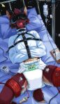  abdl absurd_res anthro ball_gag bdsm bedroom blindfold blush bondage bound clothed clothing diaper diaper_fetish electric enema fan_character fur gag gagged hair hi_res iv_drip long_hair lying male meowtat object_in_mouth padded restraints rope solo straitjacket wearing_diaper 