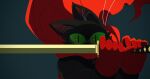  2020 anthro black_body black_fur cartoon_network clothing domestic_cat felid feline felis fur gloves green_eyes handwear hi_res male mammal mao_mao:_heroes_of_pure_heart melee_weapon sheriff_mao_mao_mao solo sword vetiver_n weapon 