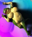  abdominal_bulge amphibian anthro beatrice_(loneclaw) belly big_belly big_breasts breasts daz3d daz_3d daz_studio digestion duo female frog laying_on_ground loneclaw lying on_back same_size_vore vore weight_gain 