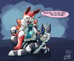  accessory anal balls blue_eyes dreadlocks eeveelution english_text equid equine fan_character feral generation_5_pokemon generation_6_pokemon genitals grey_body gyrotech hair_accessory hair_tie hooves hybrid_pokemon licking licking_lips male male/male mammal mane nintendo penis pink_body pokemon pokemon_(species) ribbons_(anatomy) ruzestrika silent_e stripes sylveon text tongue tongue_out volcarona white_body zebstrika 