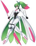  absurd_res alpha_channel armor biped blade breasts digital_eyes female future_pokemon generation_9_pokemon green_hair grey_body hair hi_res highlights_(coloring) humanoid iron_valiant looking_at_viewer machine medium_breasts melee_weapon nintendo not_furry nothing-left paradox_pokemon pink_highlights pokemon pokemon_(species) ponytail pouting solo visor weapon white_body wiynonna_(nickzilla) 