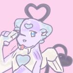  amor_seiso_de_angel_payasito_in_empty_space amorseiso amorseisodeangel amorseisodeangelpayasito angel anthro axolotol black blue chimera digital_media_(artwork) felid female halo heart_symbol hi_res imp invalid_tag jelly-style mammal pantherine pastel_purple_tiger_sona_doing_peace_sign peace-sign purple seisoai seisoaisaber tail tiger tiger_empty_space wings 