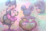  anthro ballerina ballet big_breasts big_butt blush bottomwear breast_grab breasts butt butt_focus clothing curvy_figure dancewear diaper disney female flo_(overflo207) floppy_ears hand_on_breast hi_res judy_hopps lagomorph leggings legwear leporid mammal rabbit skirt smelly soiled_diaper solo text thick_thighs tutu unclean_diaper used_diaper voluptuous zootopia 