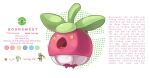  arrow_(symbol) blawn_z bounsweet character_name commentary_request evolutionary_line full_body height highres no_humans open_mouth poke_ball_symbol pokedex_number pokemon pokemon_(creature) pokemon_focus solo stats steenee translation_request tsareena vietnamese_commentary vietnamese_text weight white_background 