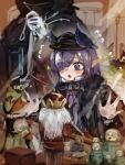  1other 3girls absurdres against_glass amiya_(arknights) arknights black_coat black_hat black_jacket blush coat dated doctor_(arknights) fur-trimmed_coat fur_trim gloves hair_over_one_eye hat head_wings height_difference highres hood hood_up jacket l5mon_meng medium_hair mon3tr_(arknights) multiple_girls open_mouth pointy_ears purple_eyes purple_hair twitter_username ukusik_(arknights) white_gloves wings 
