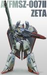  aiming beam_rifle cable character_name commentary_request earth_federation energy_gun gradient_background gundam gundam_the_revival_of_zeon igunuk mecha mecha_focus mobile_suit no_humans original realistic redesign robot science_fiction shield solo weapon zeta_(mobile_suit) 