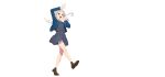  1girl :d anime_coloring arashi_chisato arms_up black_socks blue_jacket brown_shoes collared_shirt double_bun double_ok_sign dress full_body grey_dress hair_bun highres jacket loafers long_hair looking_at_viewer love_live! love_live!_superstar!! neck_ribbon negative_space official_art ok_sign open_clothes open_jacket open_mouth pinafore_dress pleated_dress red_eyes red_ribbon ribbon school_uniform shirt shoes short_dress simple_background sleeveless sleeveless_dress smile socks solo tachi-e transparent_background twintails white_hair white_shirt winter_uniform yuigaoka_school_uniform 