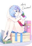  christmas feet no_bra pantsu re_zero_kara_hajimeru_isekai_seikatsu rem_(re_zero) slumcat thong 