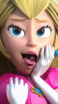  1boy 1girl 3d giant giantess highres mario mario_(series) non-web_source off-topic princess_peach vore 