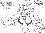  anal anthro anthro_on_feral anus ape arnold_parley bestiality breasts clothing dress duo female feral forced full_nelson gorilla haplorhine harambe humanoid invalid_tag klonoa_(series) lolo male male/female mammal meme monkey monochrome namco_high penetration primate pubes rape sketch torn_clothing video_games 
