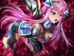  1girl armor bent_over black_bodysuit blue_eyes blush bodysuit breasts broken_armor censored covered_nipples dissolving_clothes divine_heart_makina divine_heart_makina_(character) game_asset hair_ornament hanging_breasts headgear impossible_bodysuit impossible_clothes kagemusya kurusu_makina_(divine_heart_makina) large_breasts long_hair magical_girl mosaic_censoring non-web_source official_art open_mouth outstretched_arms pink_hair rape restrained self-datamine shiny_clothes skin_tight slime_(substance) slug solo tears tentacle_pit tentacle_sex tentacles torn_bodysuit torn_clothes variant_set very_long_hair visual_novel_cg 