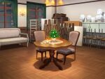 artist_request bust_(sculpture) chair chandelier couch cup curtains easel game_asset indoors night no_humans non-web_source official_art plant potted_plant saucer sono_hanabira_ni_kuchizuke_wo table teacup variant_set visual_novel_cg window 