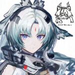  animal_ears arcane_(arknights) arknights arknights:_endfield bird_ears bird_girl cape cat_ears chen_qianyu_(arknights) commentary facial_mark forehead_mark green_pupils head_wings headband highres horns looking_at_viewer multicolored_cape parted_hair purple_eyes romaji_text sctm_o0 sketch two-sided_cape two-sided_fabric two-tone_cape untranslatable_commentary watercolor_effect wings 