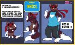  absurd_res anthro chibi clothing domestic_ferret feral full-length_portrait happy_tree_friends hi_res male mammal marykimer model_sheet mustela mustelid musteline portrait simple_background text true_musteline 