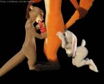  2021 3d_(artwork) 4_fingers absurd_res anal animal_genitalia animal_penis anthro biped black_background brown_body brown_fur canid canine canine_penis digital_media_(artwork) disney erection eyes_closed fellatio female fingers flat_chested fox fur genitals grey_body grey_fur group group_sex hand_on_head hi_res hornybunny judy_hopps knot lagomorph leporid lutrine male mammal mrs._otterton mustelid nick_wilde nude oral orange_body orange_fur paws penile penis rabbit rimming sex simple_background size_difference standing text threesome trio url zootopia 