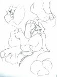  anthro balls bedroom_eyes boo_be_drawing butt canid canine foot_fetish foot_focus fox genitals hi_res jay_(jaythefox333) male mammal narrowed_eyes paws penis presenting presenting_hindquarters seductive smile solo 