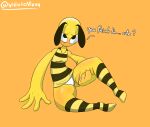  anthro arthropod bee clothing fan_character female hi_res hymenopteran insect invalid_tag panties shy solo thick_thighs underwear visiosovizzy 