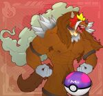  abs accessory anthro armband armpit_hair balls body_hair brown_penis canid canine canis censored cock_ring digital_media_(artwork) entei eroskun fist flexing genital_piercing genitals humanoid_genitalia humanoid_penis jewelry leash legendary_pok&eacute;mon male mammal master_ball muscular muscular_anthro muscular_male nintendo nipples open_mouth pecs penis penis_accessory penis_jewelry penis_piercing piercing pok&eacute;ball pok&eacute;mon pok&eacute;mon_(species) pose prince_albert_piercing pubes red_eyes solo teeth tongue tongue_out video_games 