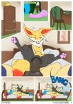  abdominal_bulge absurd_res amber_(cafe_plaisir) animal_dildo animal_genitalia animal_penis animal_pussy animal_sex_toy anthro anthro_on_feral anthro_penetrated aquarius_(cafe_plaisir) balls bed bestiality big_balls big_penis bodily_fluids braixen canine_pussy chair comic comic_page dark_violet dialogue dildo dryftwood62 duo equine_dildo equine_penis female female_on_top female_penetrated feral feral_penetrating feral_penetrating_anthro furniture genital_fluids genitals hi_res horn huge_balls huge_penis keldeo large_penetration legendary_pok&eacute;mon male male/female male_on_bottom male_penetrating male_penetrating_female medial_ring nintendo on_bed on_bottom on_top open_mouth pawpads paws penetration penis pok&eacute;mon pok&eacute;mon_(species) pussy pussy_juice reverse_cowgirl_position sex sex_toy size_difference sound_effects spread_legs spreading surprised_expression vaginal vaginal_penetration vaginal_stretching video_games 