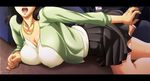  1girl adult bent_over big_breasts breasts chikan_ganbou fingering game_cg huge_breasts incest large_breasts male_hand milf mother mother_and_son musuko_no_tomodachi_ni_okasarete oda_non older open_mouth serimiya_youko skirt skirt_lift son sweat up_skirt upskirt 