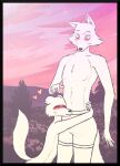  &lt;3 anthro beastars blush butt canid canine canis clothing duo eyes_closed female fur hug legoshi_(beastars) looking_down louis_(beastars) love male male/female mammal nude romantic_couple smile thick_thighs tunk_saray_lovesta underwear white_body wolf 