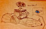  &lt;3 balls balls_on_floor big_balls big_penis blush detailed disney duo erection eve_(wall-e) female foreskin genitals gigaboy graphite_(artwork) huge_balls huge_penis hyper hyper_balls hyper_genitalia hyper_penis machine male male/female pencil_(artwork) penis pixar robot simple_background traditional_media_(artwork) uncut vein veiny_penis wall-e wall-e_(character) wheels 