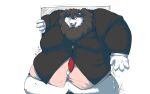  16:10 anthro belly big_belly blush button_pop chubby_cheeks claws clothed clothing destruction embarrassed felid fur hi_res inside lion male mammal mane moobs morbidly_obese morbidly_obese_anthro morbidly_obese_male navel necktie obese obese_anthro obese_male open_mouth overweight overweight_anthro overweight_male pantherine saintdraconis simple_background solo squish straining_buttons stuck teeth tongue widescreen 
