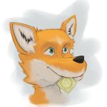  1:1 absurd_res anthro blep canid canine condom fox green_eyes grin hi_res inner_ear_fluff madrathefox male mammal nose sexual_barrier_device smile solo teeth tongue tongue_out tuft 