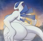  absurd_res anthro ben300 big_butt breasts butt female hand_on_hip hi_res huge_butt legendary_pok&eacute;mon looking_back lugia nintendo nude overweight overweight_anthro overweight_female pok&eacute;mon pok&eacute;mon_(species) solo video_games white_body 