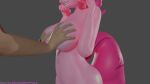  3d_(artwork) absurd_res anthro anthrofied big_breasts breast_grab breasts digital_media_(artwork) equid extremespeedslowpoke faceless_human female friendship_is_magic hand_on_breast hasbro hi_res mammal my_little_pony nude pink_body pinkie_pie_(mlp) 