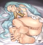  anus arudehido censored dress feet granblue_fantasy lyria_(granblue_fantasy) nopan pussy 