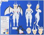  2021 abs absurd_res alien angry antennae_(anatomy) anthro arthropod aurathecynders azmia_ryial bat_wings big_breasts blonde_hair blue_eyes breasts butt canid canine canis digital_media_(artwork) digitigrade female fur genitals grey_body grey_fur hair hi_res insect kyoth_(species) long_hair looking_at_viewer mammal melee_weapon membrane_(anatomy) membranous_wings model_sheet muscular naughty_face nipples nude polearm pussy sad scar solo spear standing tentacles thick_thighs tongue tongue_out weapon wings wolf 