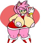  absurd_res amy_rose anthro areola bedroom_eyes big_areola big_breasts big_butt breasts butt eulipotyphlan exposed_breasts female gesture green_eyes hedgehog hi_res huge_breasts huge_butt kingretrokirby lips mammal narrowed_eyes seductive smile solo sonic_the_hedgehog_(series) thick_thighs wide_hips 