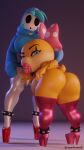  anthro butt duo female hi_res high_heels humanoid koopa koopaling mario_bros nintendo platform_footwear platform_heels presenting presenting_hindquarters scalie shyguy tongue tongue_out video_games wendy_o._koopa wyerframez 