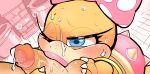  accessory anthro ball_fondling balls blush bodily_fluids bracelet cum cum_on_face female fondling genital_fluids genitals hair_accessory hair_bow hair_ribbon hand_on_penis hi_res human jewelry kissing koopa koopaling lips male male/female mammal mario_bros nintendo one_eye_closed penis penis_kissing ribbons scalie sweat thick_lips uyu video_games wendy_o._koopa 