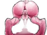  abs anthro anus ass_up big_breasts big_butt breasts butt butt_focus female genitals hi_res lagomorph leporid mammal mature_female muscular muscular_anthro muscular_female perspective pink_body pussy rabbit rear_view smashmat solo thick_thighs venus_(smashmat) wide_hips 
