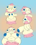  absurd_res alcremie anthro areola big_areola big_breasts big_butt big_nipples breast_expansion breasts butt embarrassed expansion fan_character female food food_creature genitals hi_res nintendo nipples plantedpot pok&eacute;mon pok&eacute;mon_(species) pseudo_clothing pussy short_stack slightly_chubby smile solo video_games wide_hips 