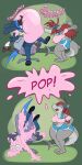  bubble_gum chair female fish furniture gaming hi_res lucario male marine nintendo pok&eacute;mon pok&eacute;mon_(species) shark trevor-fox video_games 