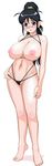  bikini black_hair blush breasts flying_tree_frog glasses highres hinata_aki keroro_gunsou long_image milf swimsuit tall_image 