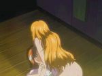  animated animated_gif ass bleach blonde_hair inoue_orihime long_hair lowres matsumoto_rangiku multiple_girls nude orange_hair yuri 