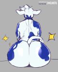  absurd_res anthro big_butt bovid bovine butt cattle female hi_res huge_butt lactaid lactaid_cow mammal mascot nude solo the_dogsmith wide_hips 