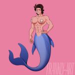  abs cetacean clams delphinoid frankly-art humanoid male mammal marine merfolk muscular muscular_humanoid muscular_male netflix pecs seashell shell solo steve_harrington stranger_things toothed_whale 