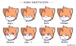  absurd_res angry anthro biped black_nose cheek_tuft eyes_closed facial_tuft fur hair half-closed_eyes hi_res inner_ear_fluff kimacats male multicolored_body multicolored_fur multiple_images narrowed_eyes open_mouth orange_body orange_fur orange_hair purple_eyes sad shocked simple_eyes smile solo tongue tongue_out tuft two_tone_body two_tone_fur white_body white_eyes white_fur young 