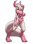  absamon absol anthro bandai_namco big_breasts breasts digimon digimon_(species) female fluffy furball_(artist) genitals hybrid nintendo pok&eacute;mon pok&eacute;mon_(species) pussy renamon solo video_games 