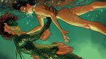  anthro bubble duo fin fish hi_res human male male/male mammal marine maxspite merfolk nude skinny_dipping underwater water 