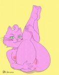  anus bodily_fluids bojack_horseman breasts felid feline female feral genital_fluids genitals hi_res mammal mr_valentine00 netflix princess_carolyn pussy pussy_juice 