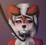  anthro blush broken canid canine canis claimed collar domestic_dog female happy leash liz_(lizzycat21) lycanroc mammal midnight_lycanroc naari-chan nintendo pet pok&eacute;mon pok&eacute;mon_(species) solo video_games wolf 