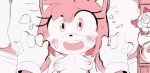  2021 2d_animation amy_rose animated anthro bed blush bodily_fluids breasts breath clothing duo eulipotyphlan eyelashes female frame_by_frame furniture gloves hand_holding handwear hedgehog mammal open_mouth panting short_playtime sonic_the_hedgehog_(series) sweat uyu 